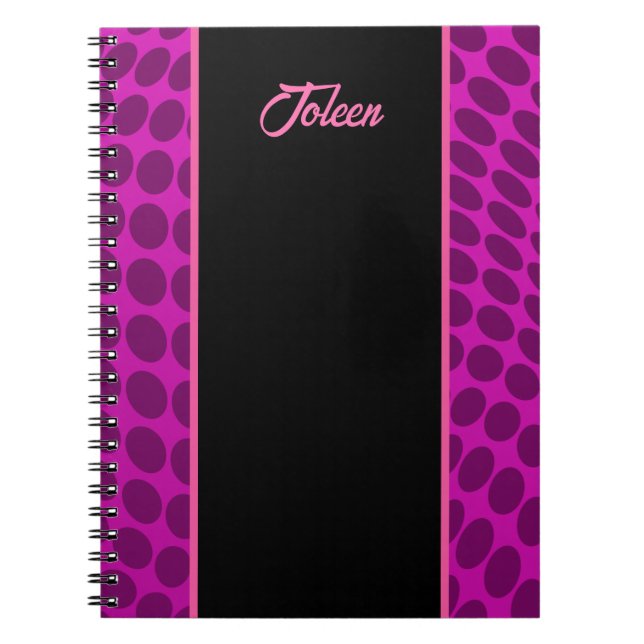 Caderno Espiral Padrão Colorido Personalizado Não (Frente)