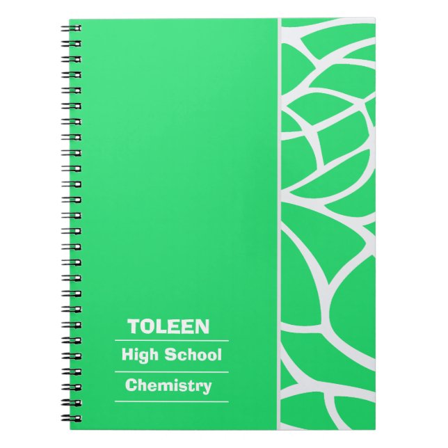 Caderno Espiral Padrão Colorido Personalizado Não (Frente)