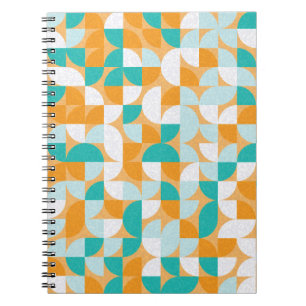 Caderno Espiral Padrão com triângulos coloridos aleatórios Gera