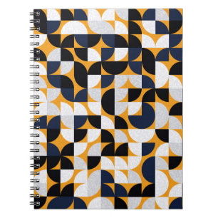 Caderno Espiral Padrão com triângulos coloridos aleatórios Gera