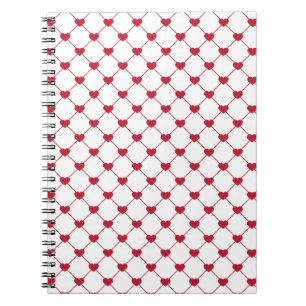 Caderno Espiral Padrão/Corações