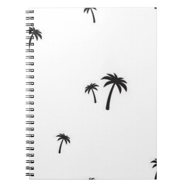 Caderno Espiral Padrão da palmeira (Frente)