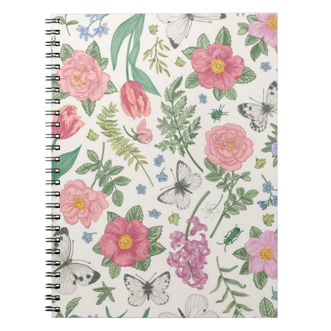 Caderno Espiral Padrão da ventoinha (Frente)