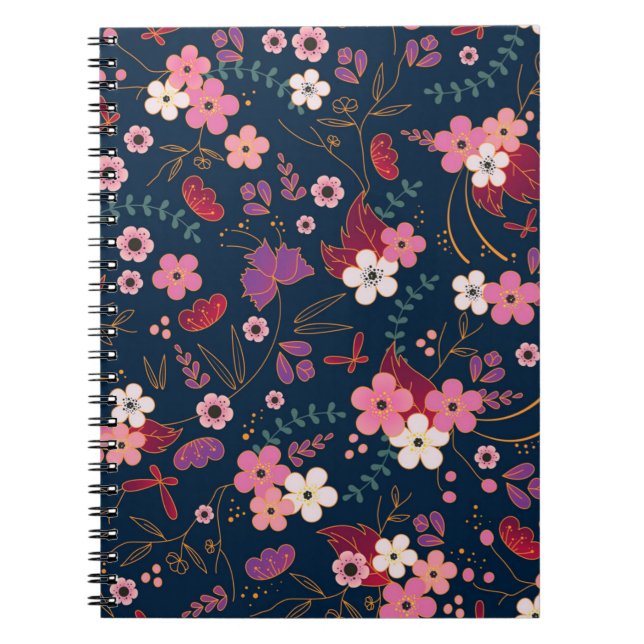 Caderno Espiral Padrão da ventoinha (Frente)