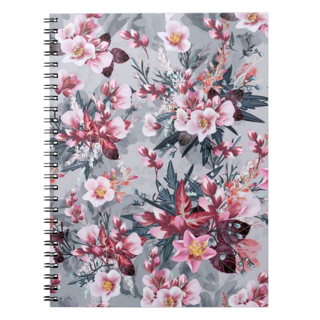 Caderno Espiral Padrão da ventoinha (Frente)