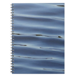 Caderno Espiral Padrão de água azul