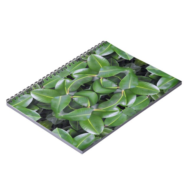 Caderno Espiral Padrão de árvore de borracha (Left Side)