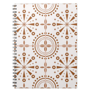 Caderno Espiral Padrão de azulejos cerâmicos