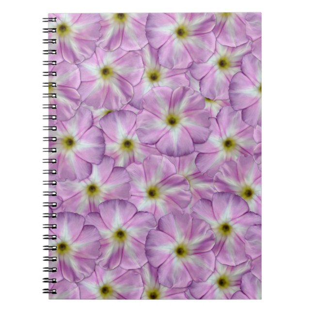 Caderno Espiral Padrão de Bindweed Invisível (Frente)