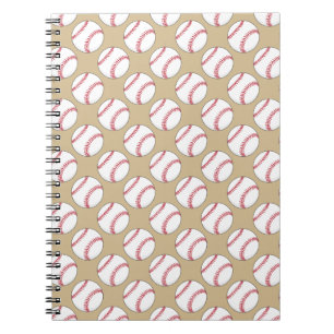 Caderno Espiral Padrão de Bola de Baseball