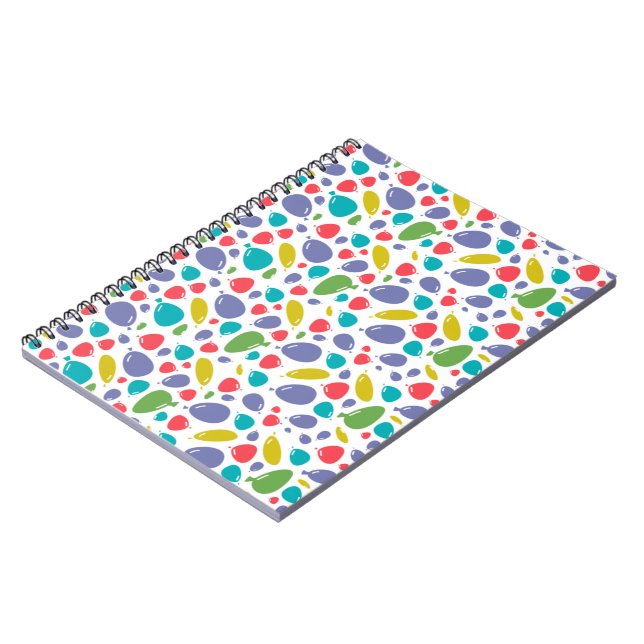 Caderno Espiral padrão de bolhas (Left Side)