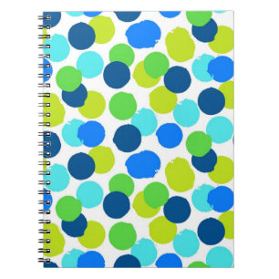 Caderno Espiral padrão de bolinhas
