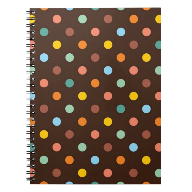 Caderno Espiral padrão de bolinhas (Frente)