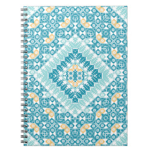 Caderno Espiral Padrão de bordados palestino Design impresso