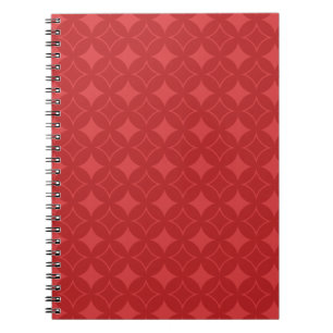 Caderno Espiral Padrão de carga vermelha