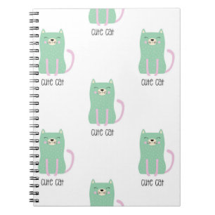 Caderno Espiral Padrão de Cat