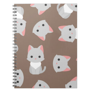 Caderno Espiral Padrão de Cat