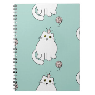 Caderno Espiral Padrão de Cat