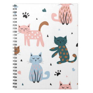 Caderno Espiral Padrão de Cat