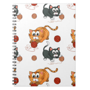 Caderno Espiral Padrão de Cat