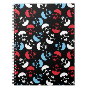 Caderno Espiral Padrão de cavidade multicor