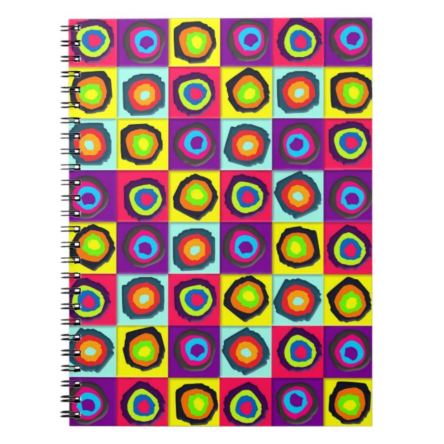Caderno Espiral padrão de círculos (Frente)
