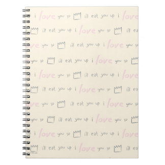 Caderno Espiral Padrão de Citação Where the Wild Things