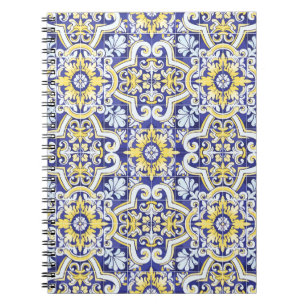 Caderno Espiral Padrão de colheita sem costura com um efeito atri