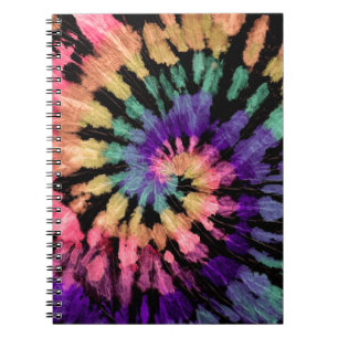 Caderno Espiral Padrão de coloração. A mão puxou o arco-íris shibo