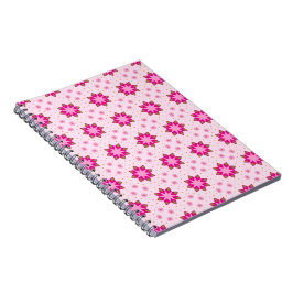 Caderno Espiral Padrão de confete de flor de pétala