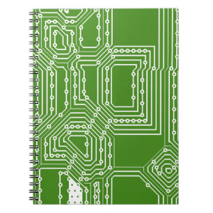 Caderno Espiral Padrão de conselho do computador