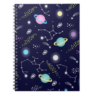 Caderno Espiral Padrão de constelações
