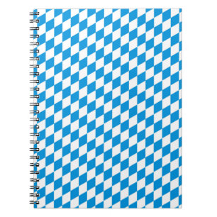 Caderno Espiral Padrão de cores da bandeira do estado alemão da Ba