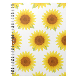 Caderno Espiral Padrão de Cores de Água do Sol