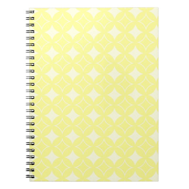 Caderno Espiral Padrão de depósito amarelo-limão (Frente)