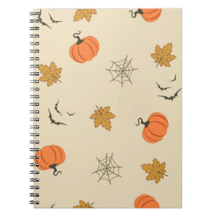 Caderno Espiral Padrão de Dia das Bruxas