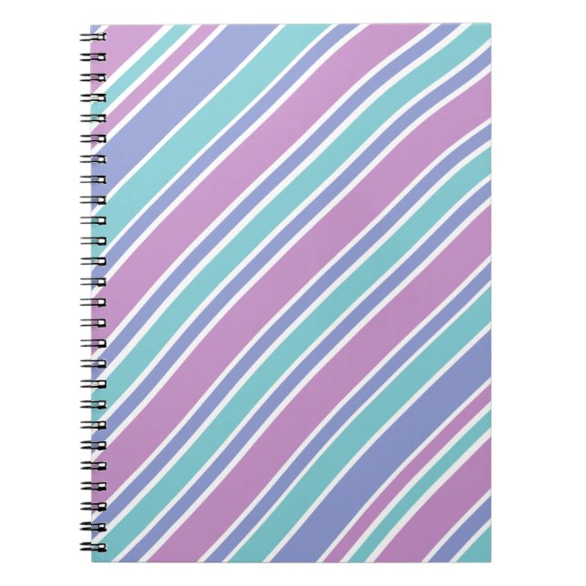 Caderno Espiral Padrão de distribuição de Pastel (Frente)
