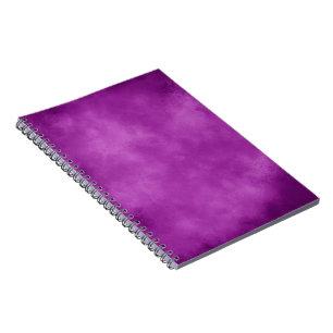 Caderno Espiral padrão de efeito de nuvem de na moda Storm violeta