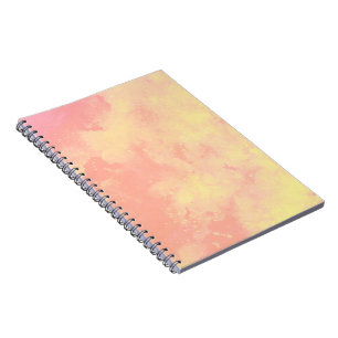 Caderno Espiral Padrão de efeito de nuvem de tempestade elegante A