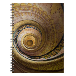 Caderno Espiral Padrão de Escada em Espiral