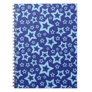 Caderno Espiral Padrão de estrelas