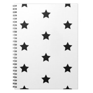 Caderno Espiral Padrão de estrelas