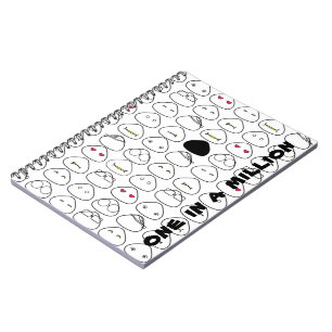 Caderno Espiral Padrão de Fluo Onigiri Japonês