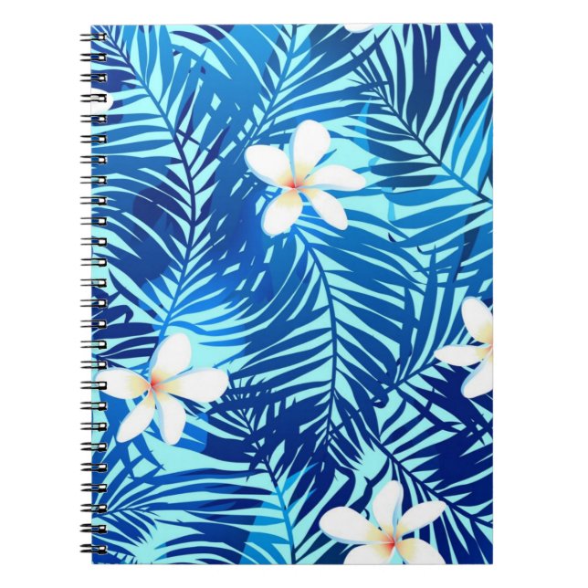 Caderno Espiral Padrão de folhas (Frente)