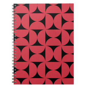 Caderno Espiral Padrão De Formas Geométricas De na moda em Cores R