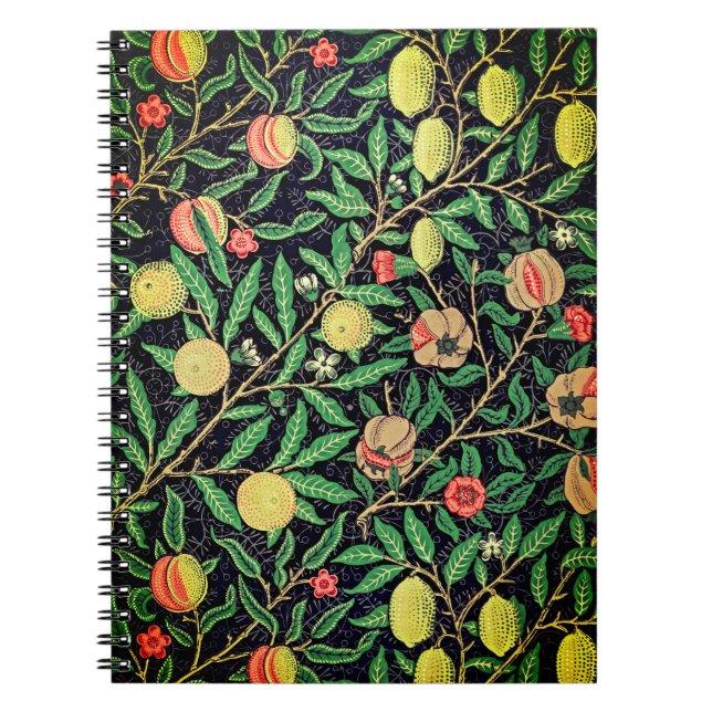 Caderno Espiral padrão de fruta (Frente)
