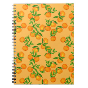 Caderno Espiral Padrão de fundo sem costura desenhado à mão ins