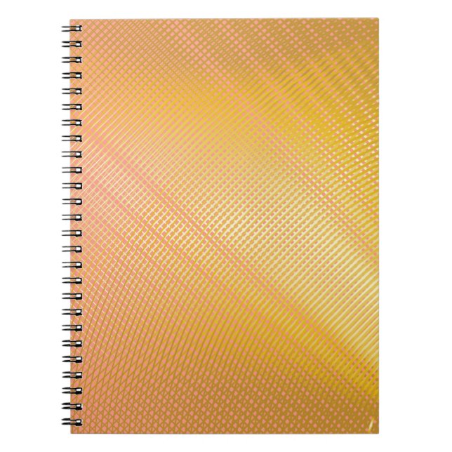 Caderno Espiral Padrão de gradiente mínimo. Design de Cobrir de To (Frente)