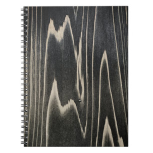 Caderno Espiral Padrão de Grão de Madeira Japonesa Antiga