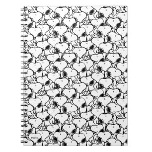 Caderno Espiral Padrão de História em quadrinhos Clássico do Snoop